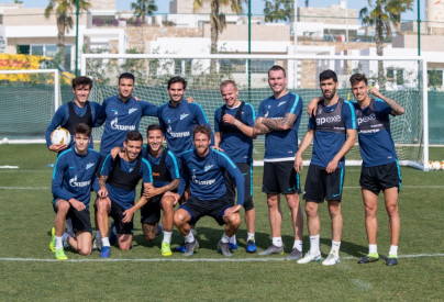 «Газпром»-тренировочные сборы в Испании: 7 февраля, утренняя тренировка