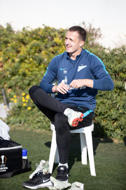 «Газпром»-тренировочные сборы в Испании: 8 февраля, утренняя тренировка