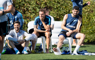 «Газпром»-тренировочные сборы в Испании: 9 февраля, утренняя тренировка