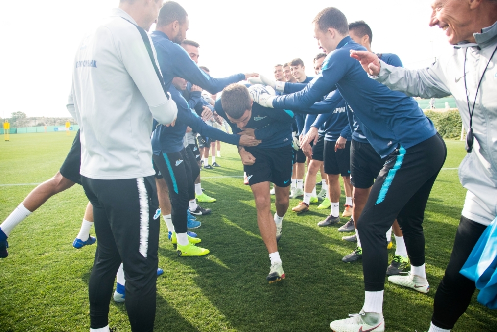 «Газпром»-тренировочные сборы в Испании: 10 февраля, утренняя тренировка