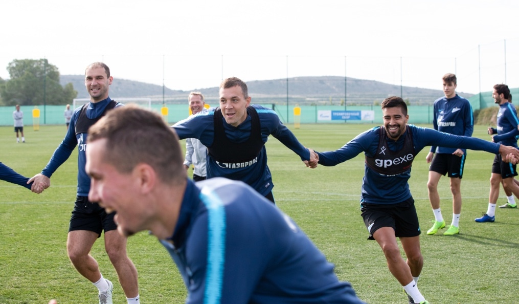 «Газпром»-тренировочные сборы в Испании: 10 февраля, утренняя тренировка