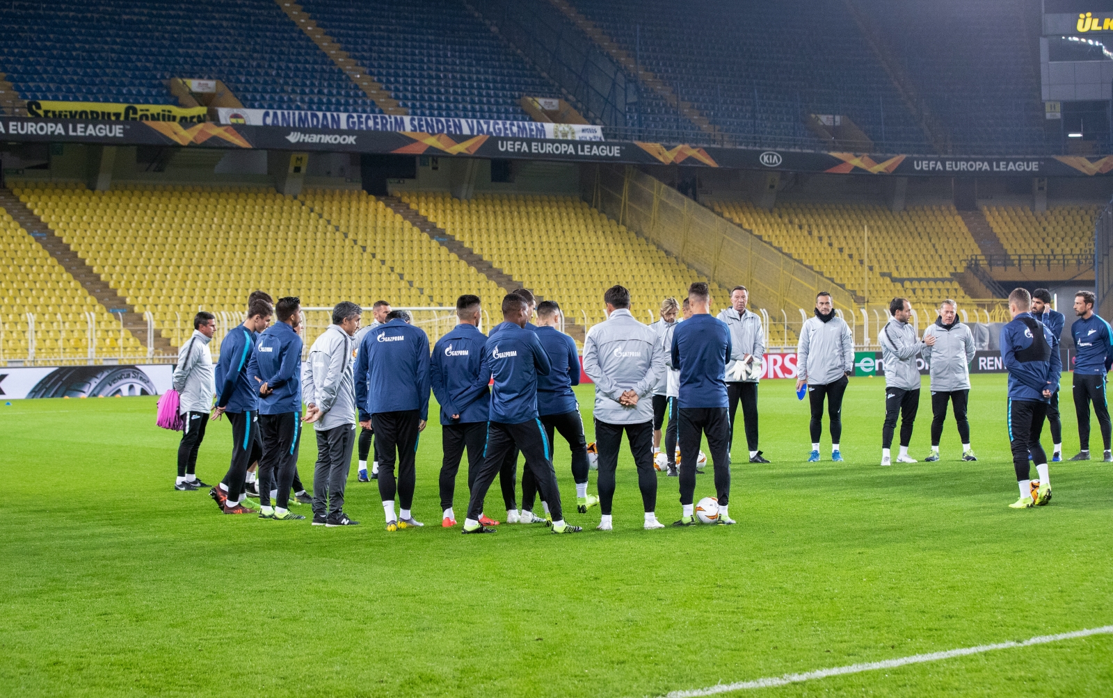 Открытая тренировка «Зенита» перед матчем с «Фенербахче»