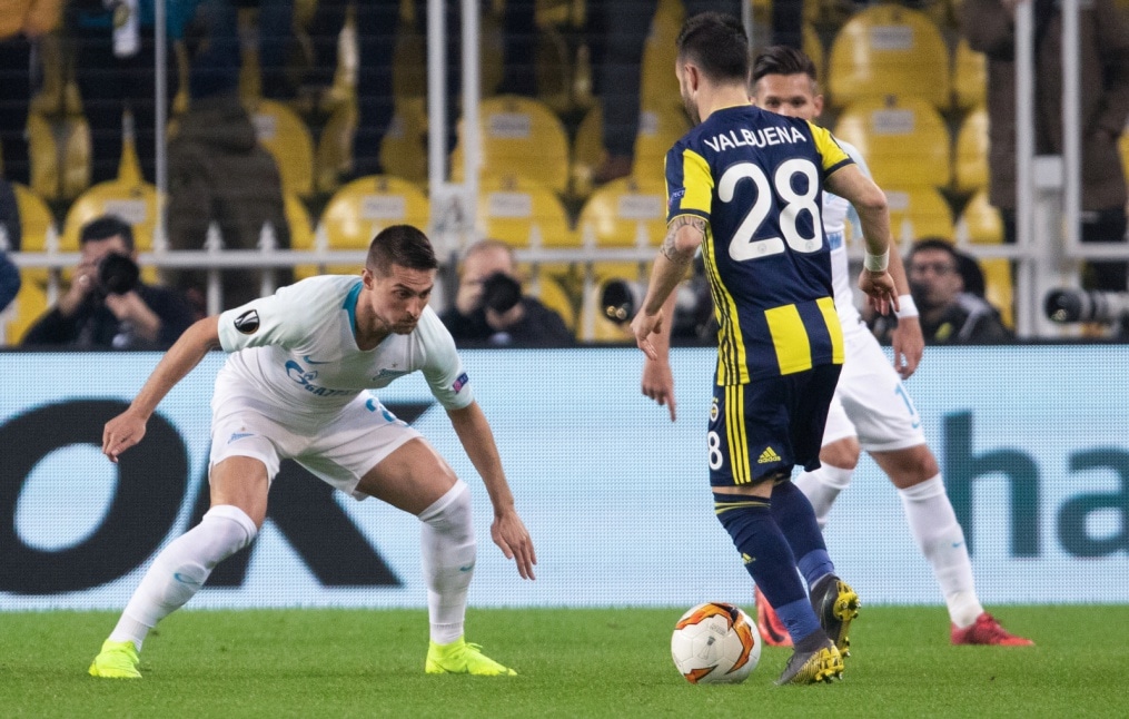 Лига Европы УЕФА 2018/19, 1/16 финала, «Фенербахче» — «Зенит»