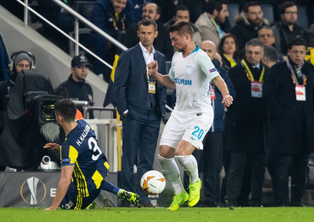 Лига Европы УЕФА 2018/19, 1/16 финала, «Фенербахче» — «Зенит»