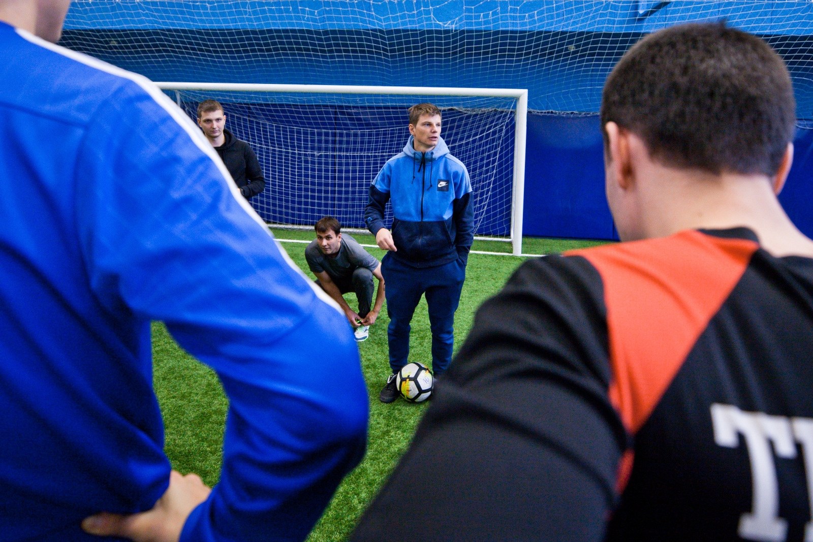 Показательная тренировка Андрея Аршавина и Владимира Быстрова в «Центре повышения квалификации тренеров»