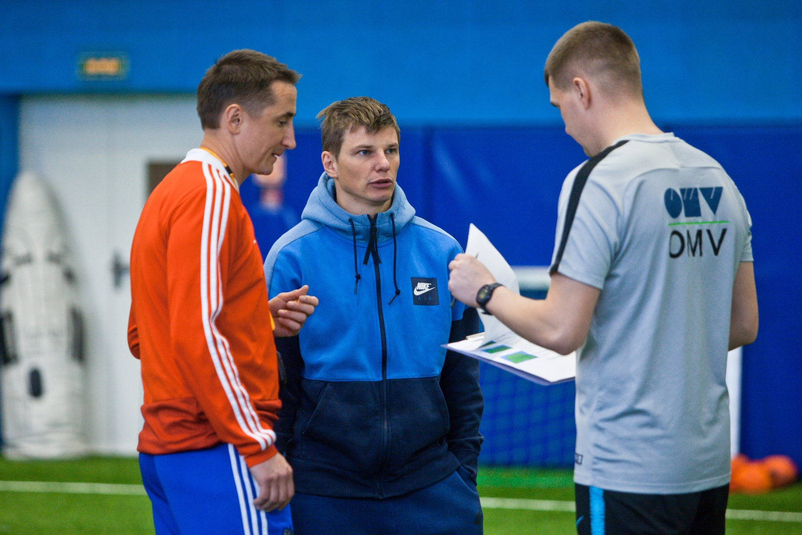 Показательная тренировка Андрея Аршавина и Владимира Быстрова в «Центре повышения квалификации тренеров»