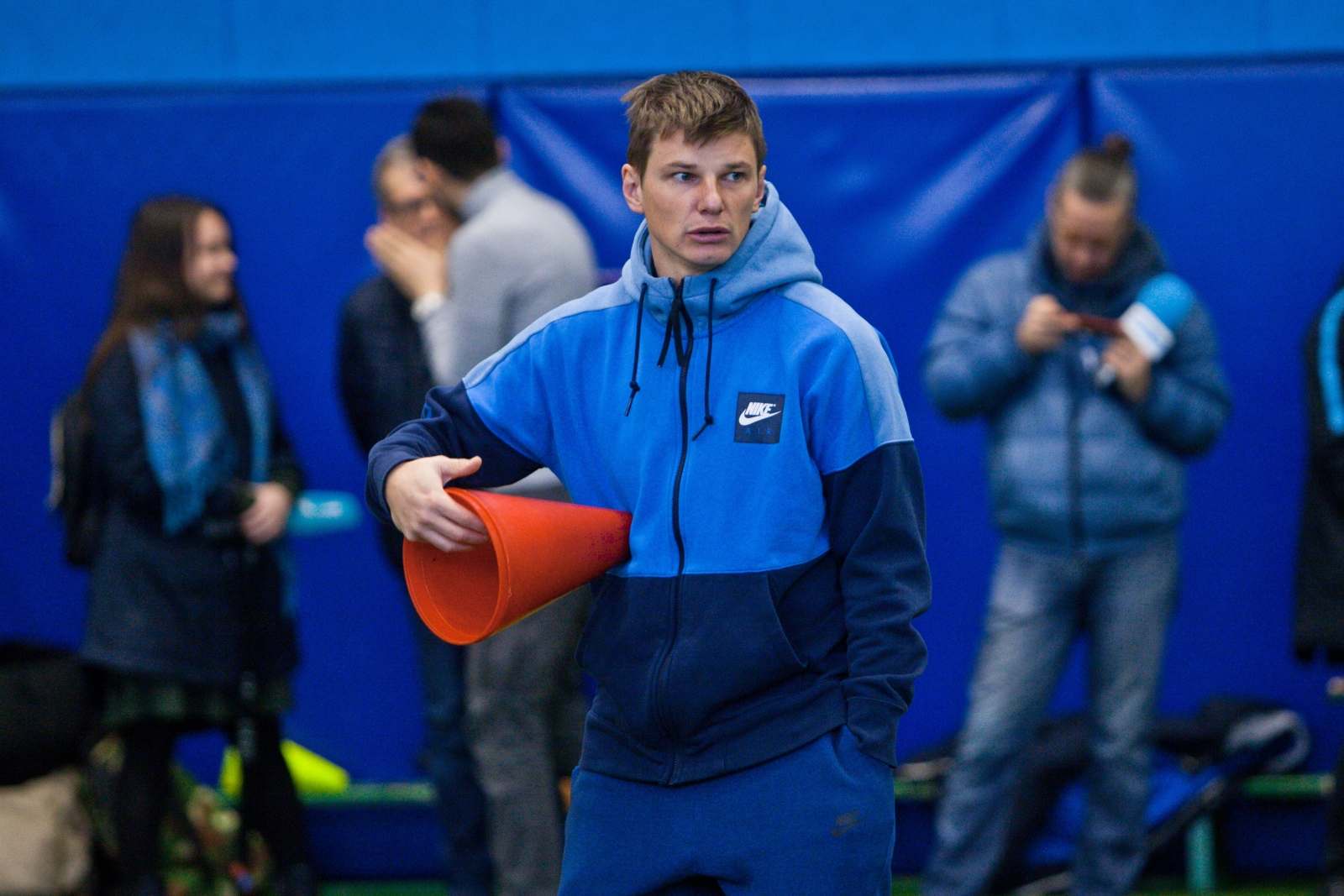 Показательная тренировка Андрея Аршавина и Владимира Быстрова в «Центре повышения квалификации тренеров»