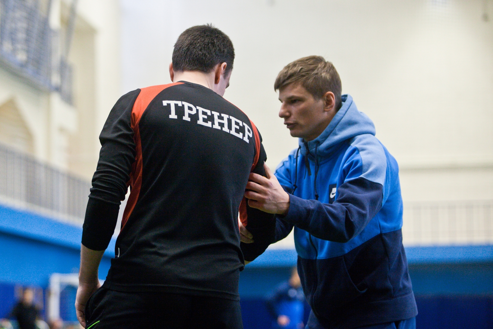 Показательная тренировка Андрея Аршавина и Владимира Быстрова в «Центре повышения квалификации тренеров»