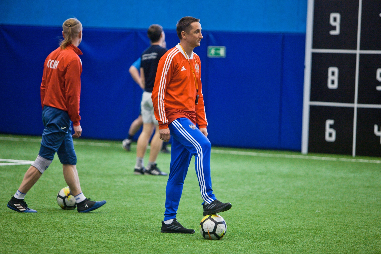 Показательная тренировка Андрея Аршавина и Владимира Быстрова в «Центре повышения квалификации тренеров»