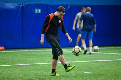 Показательная тренировка Андрея Аршавина и Владимира Быстрова в «Центре повышения квалификации тренеров»