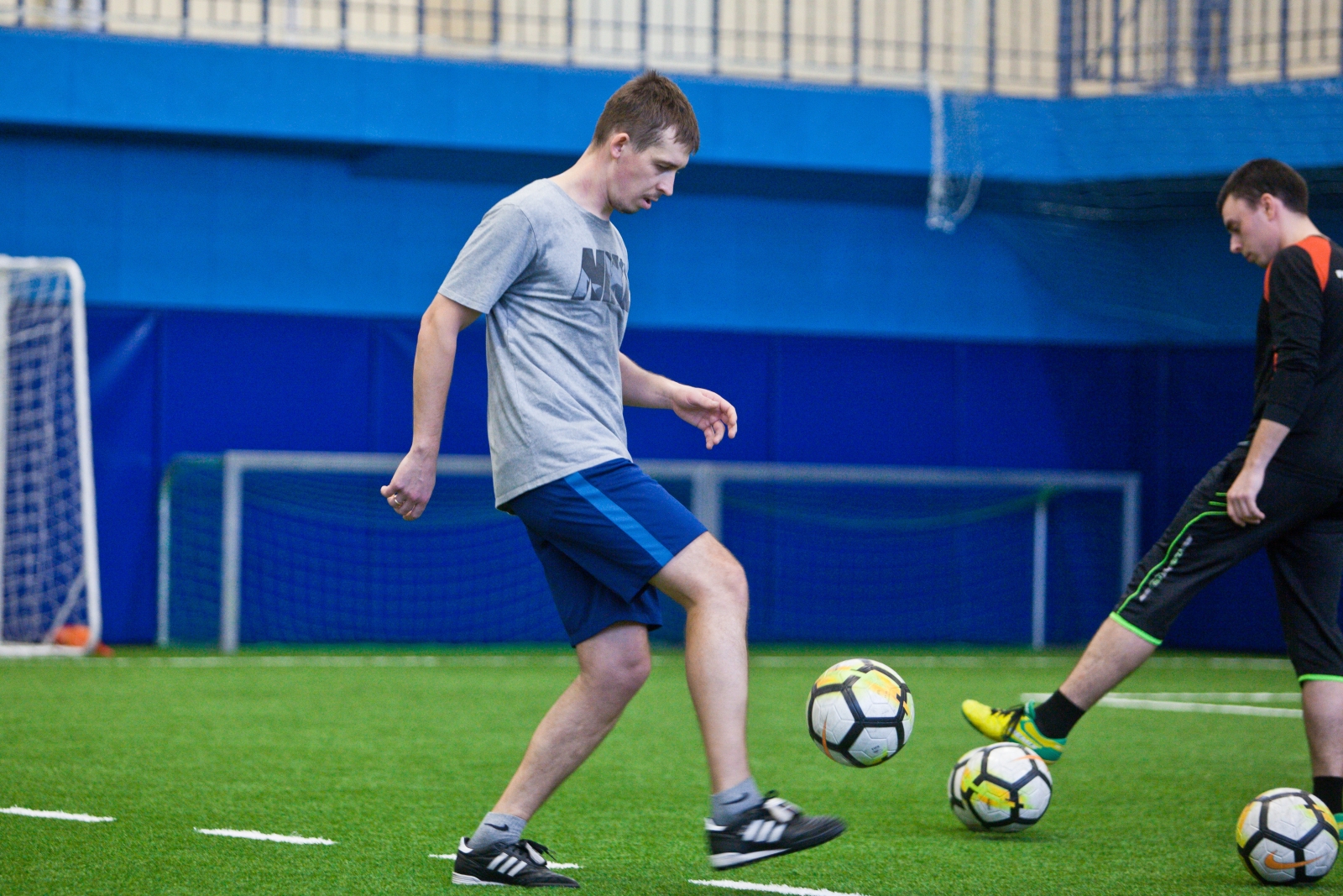 Показательная тренировка Андрея Аршавина и Владимира Быстрова в «Центре повышения квалификации тренеров»