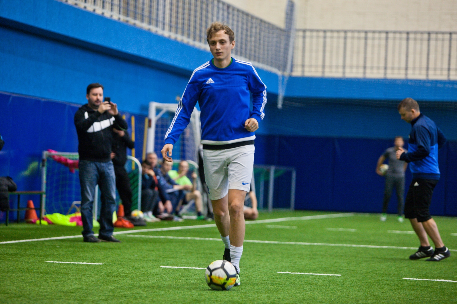 Показательная тренировка Андрея Аршавина и Владимира Быстрова в «Центре повышения квалификации тренеров»