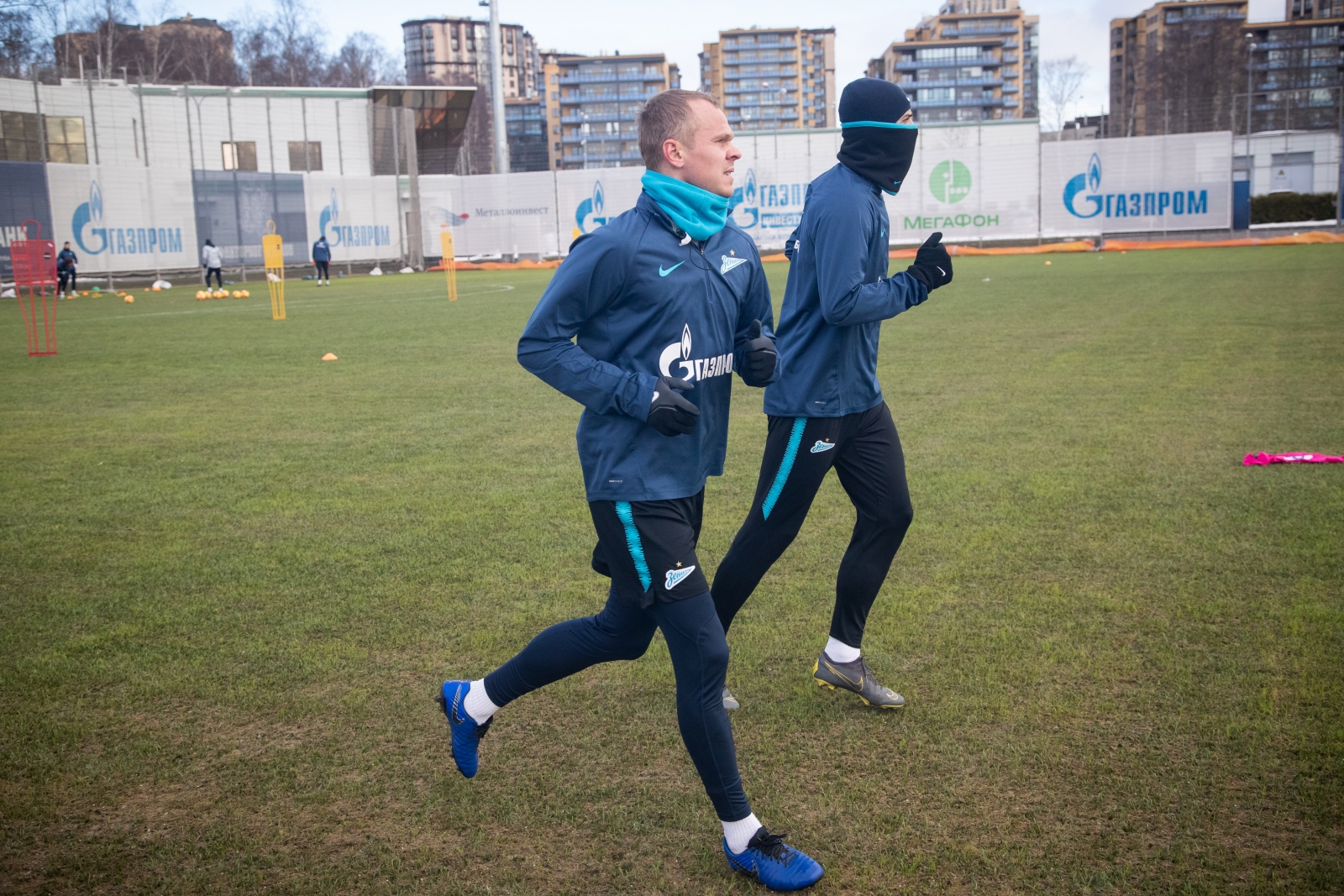 Тренировка основного состава ФК «Зенит»