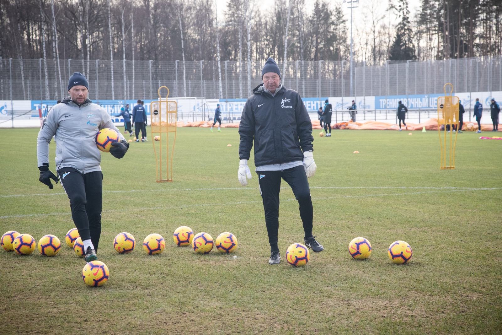 Тренировка основного состава ФК «Зенит»