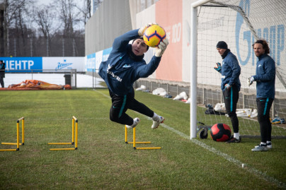 Тренировка основного состава ФК «Зенит»