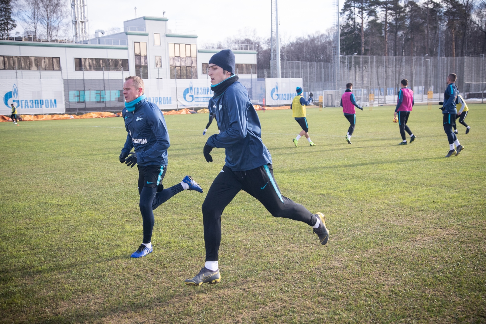 Тренировка основного состава ФК «Зенит»