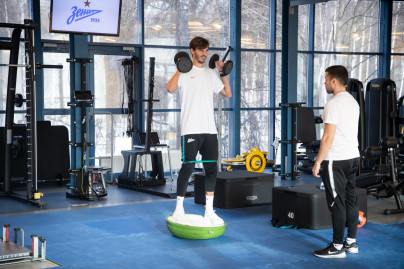 Тренировка основного состава ФК «Зенит»