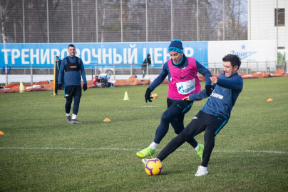 Тренировка основного состава ФК «Зенит»