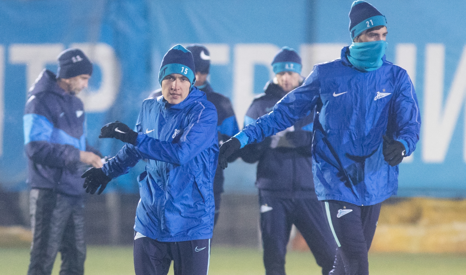 Открытая тренировка «Зенита» перед матчем с «Лионом»