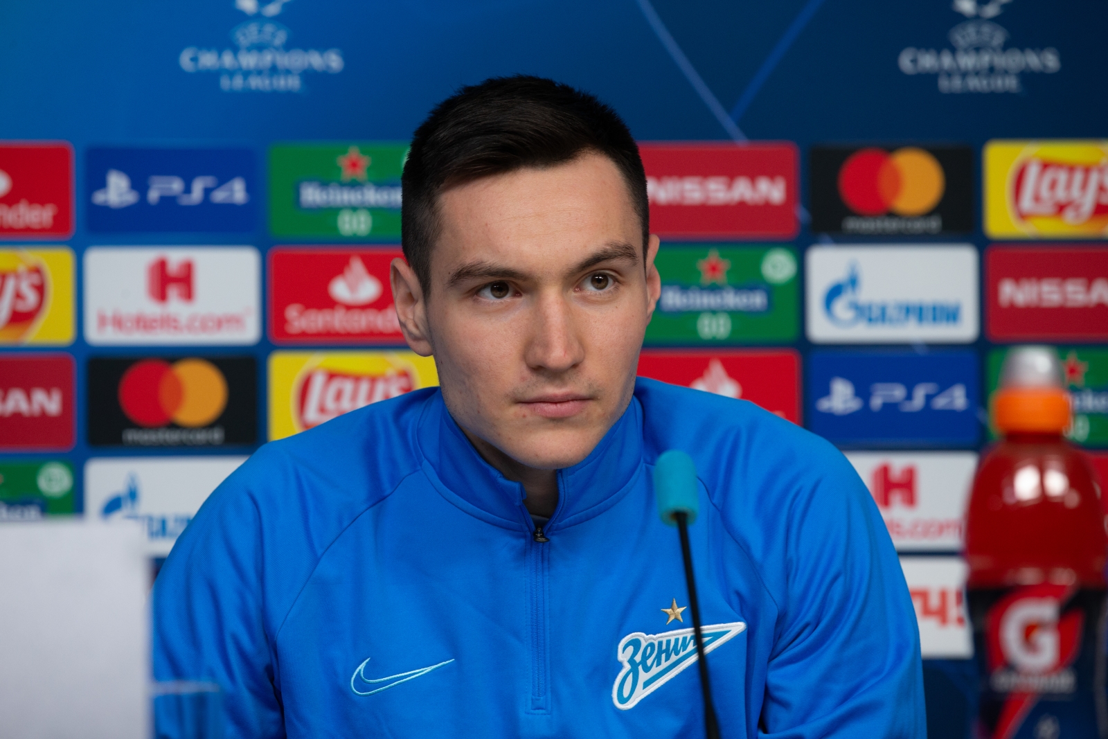 Пресс-конференция «Зенита» перед матчем с «Лионом»