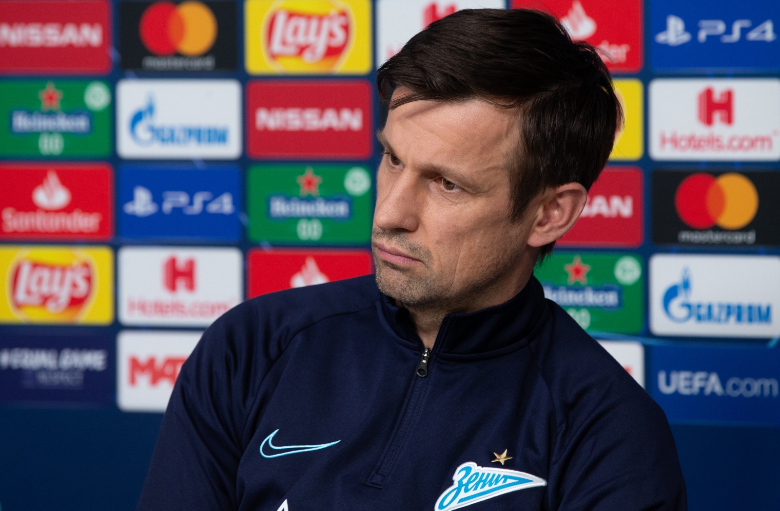 Пресс-конференция «Зенита» перед матчем с «Лионом»