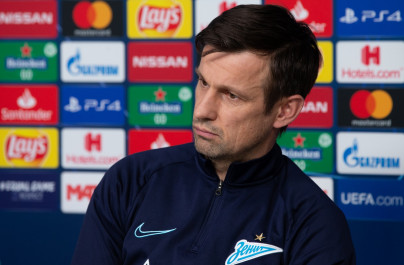 Пресс-конференция «Зенита» перед матчем с «Лионом»