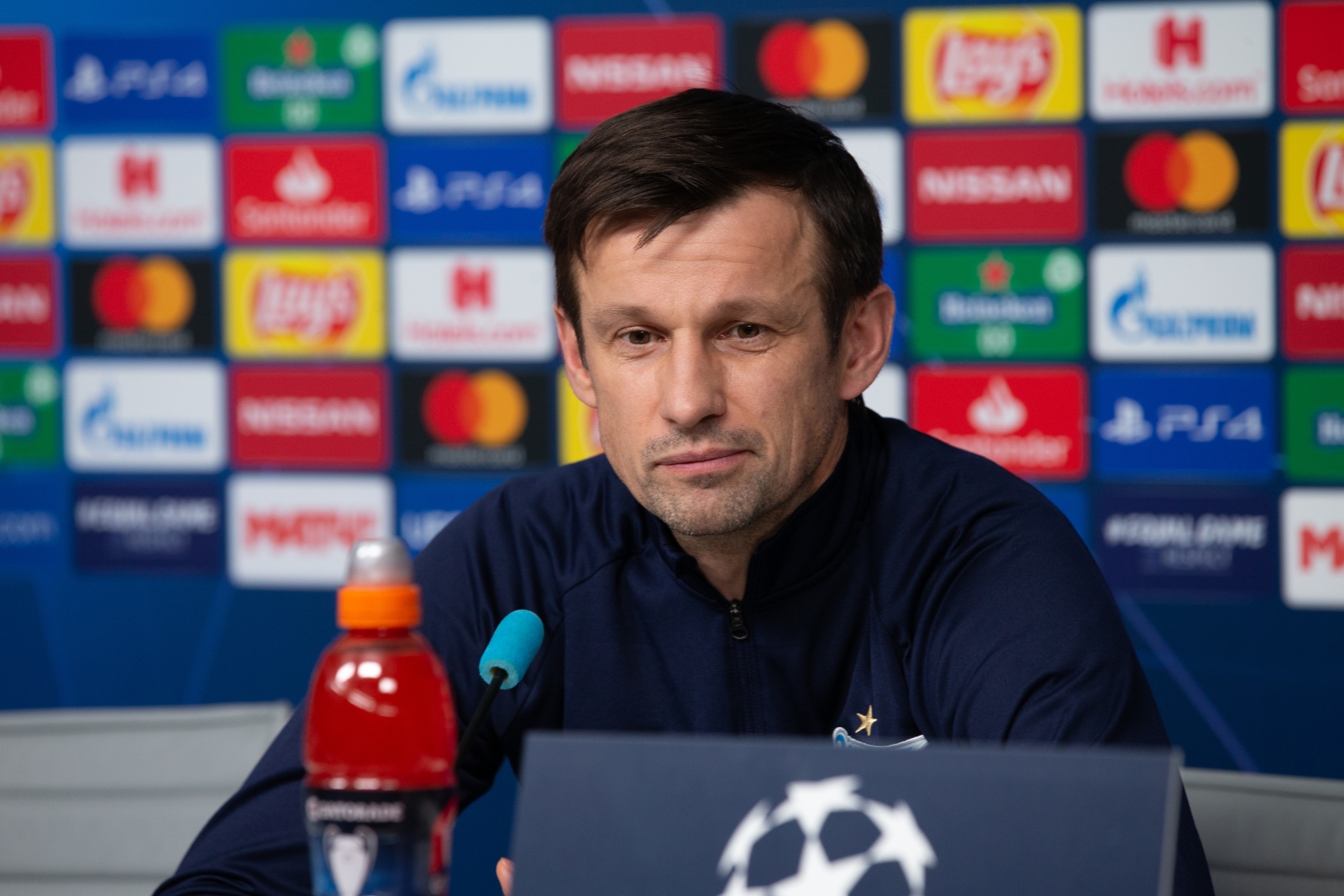 Пресс-конференция «Зенита» перед матчем с «Лионом»