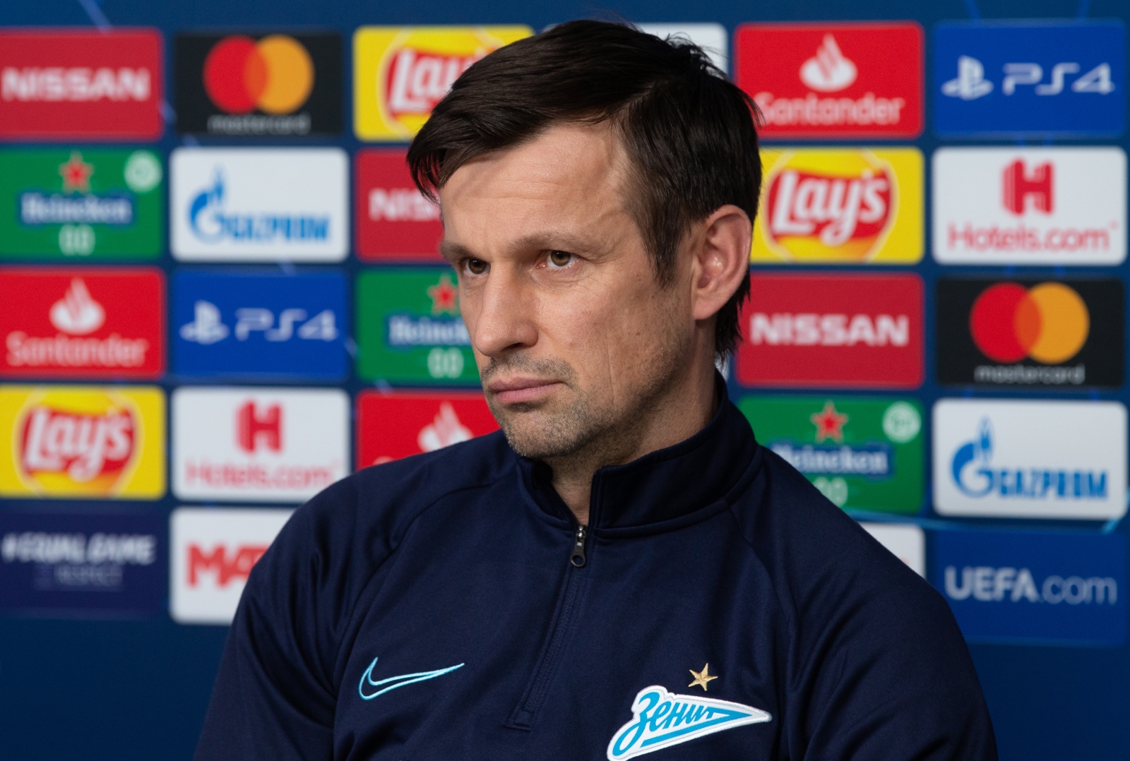 Пресс-конференция «Зенита» перед матчем с «Лионом»