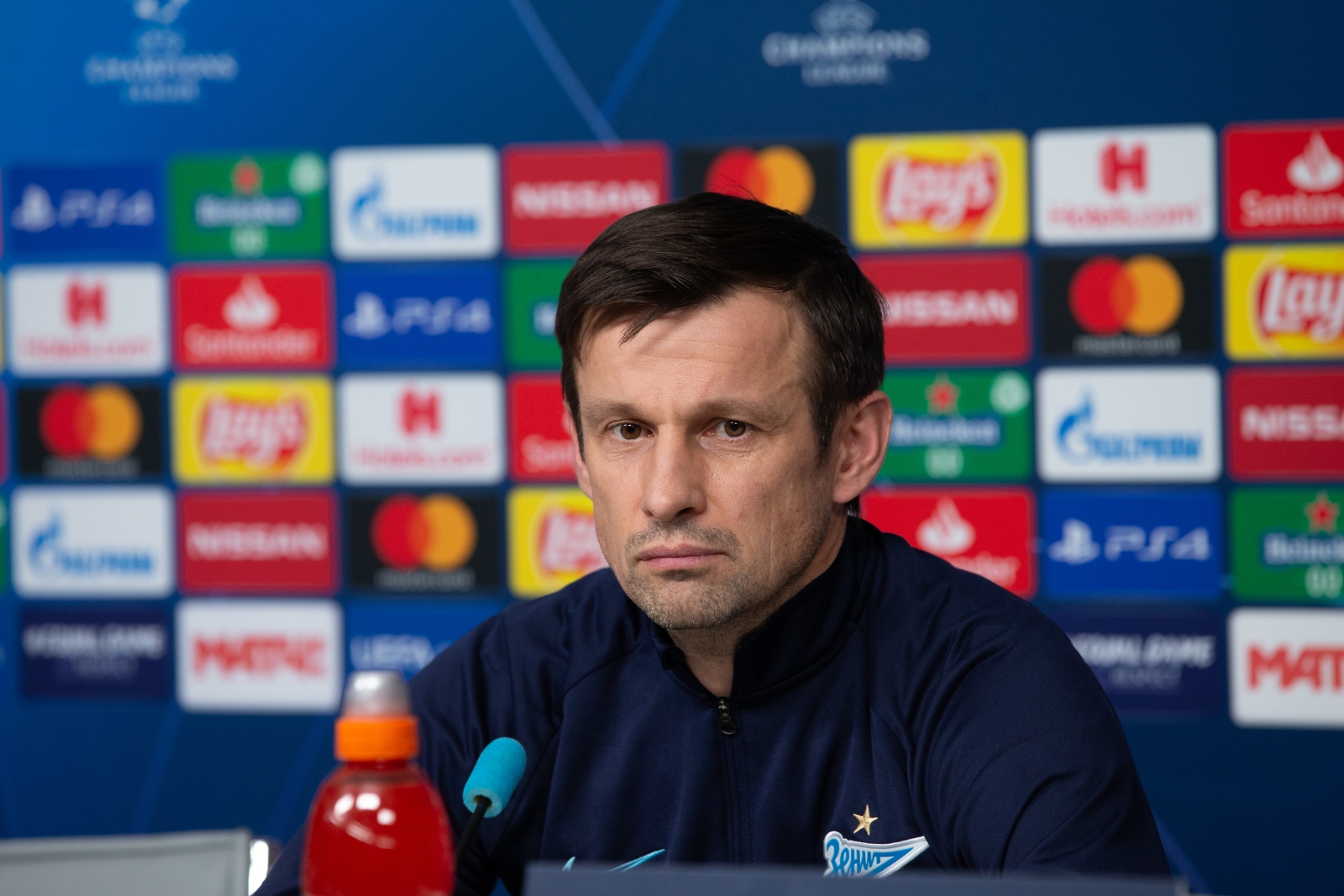 Пресс-конференция «Зенита» перед матчем с «Лионом»