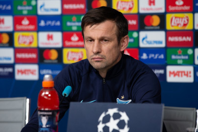 Пресс-конференция «Зенита» перед матчем с «Лионом»