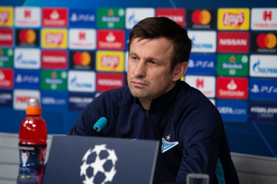 Пресс-конференция «Зенита» перед матчем с «Лионом»