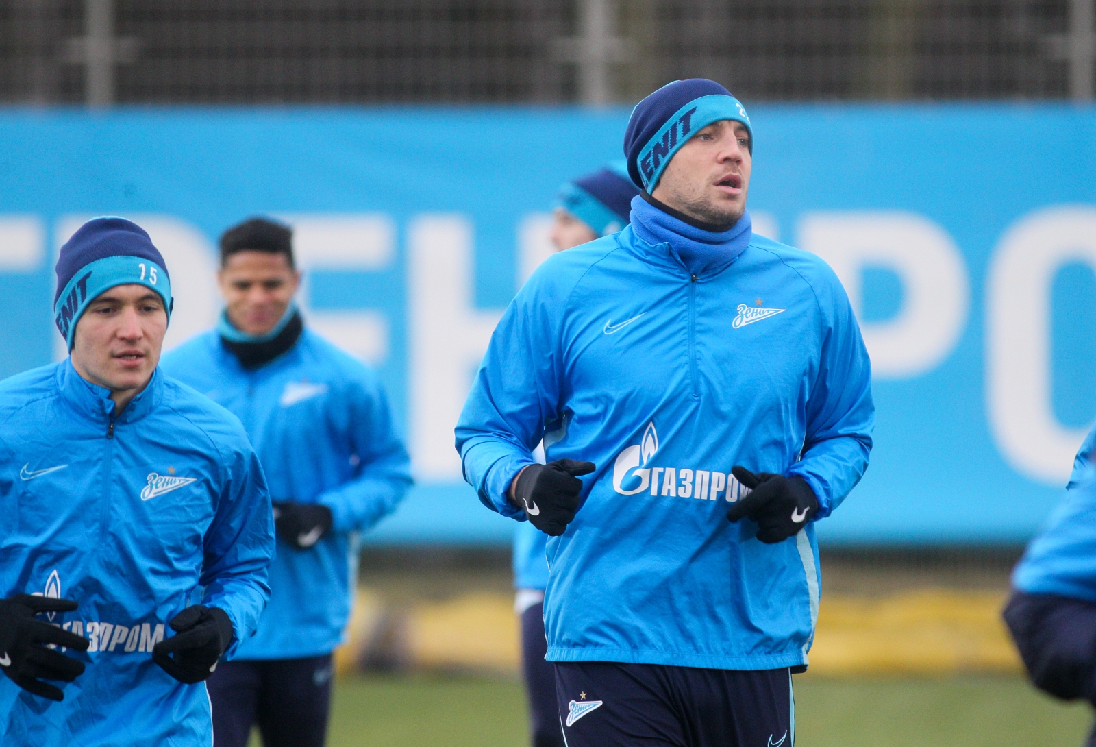Тренировка «Зенита» перед матчем со «Спартаком»