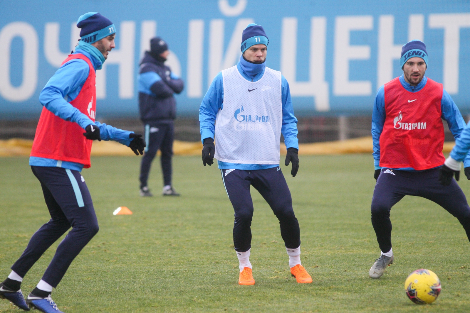 Тренировка «Зенита» перед матчем со «Спартаком»
