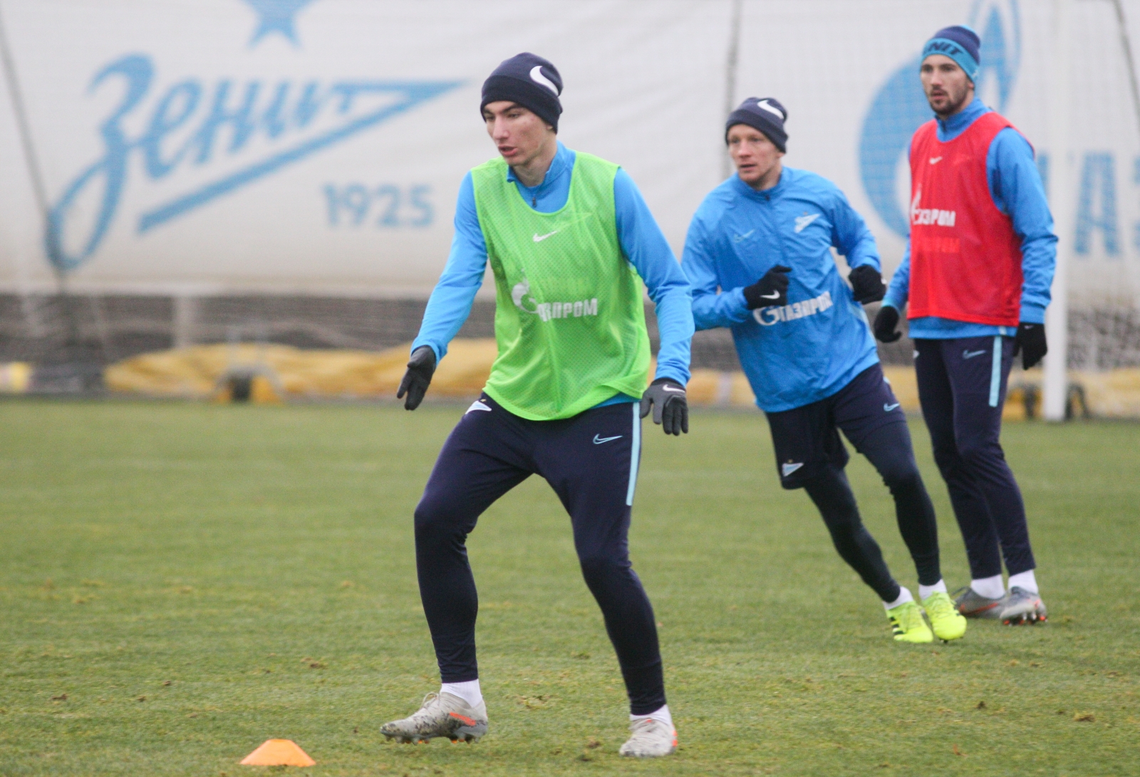 Тренировка «Зенита» перед матчем со «Спартаком»