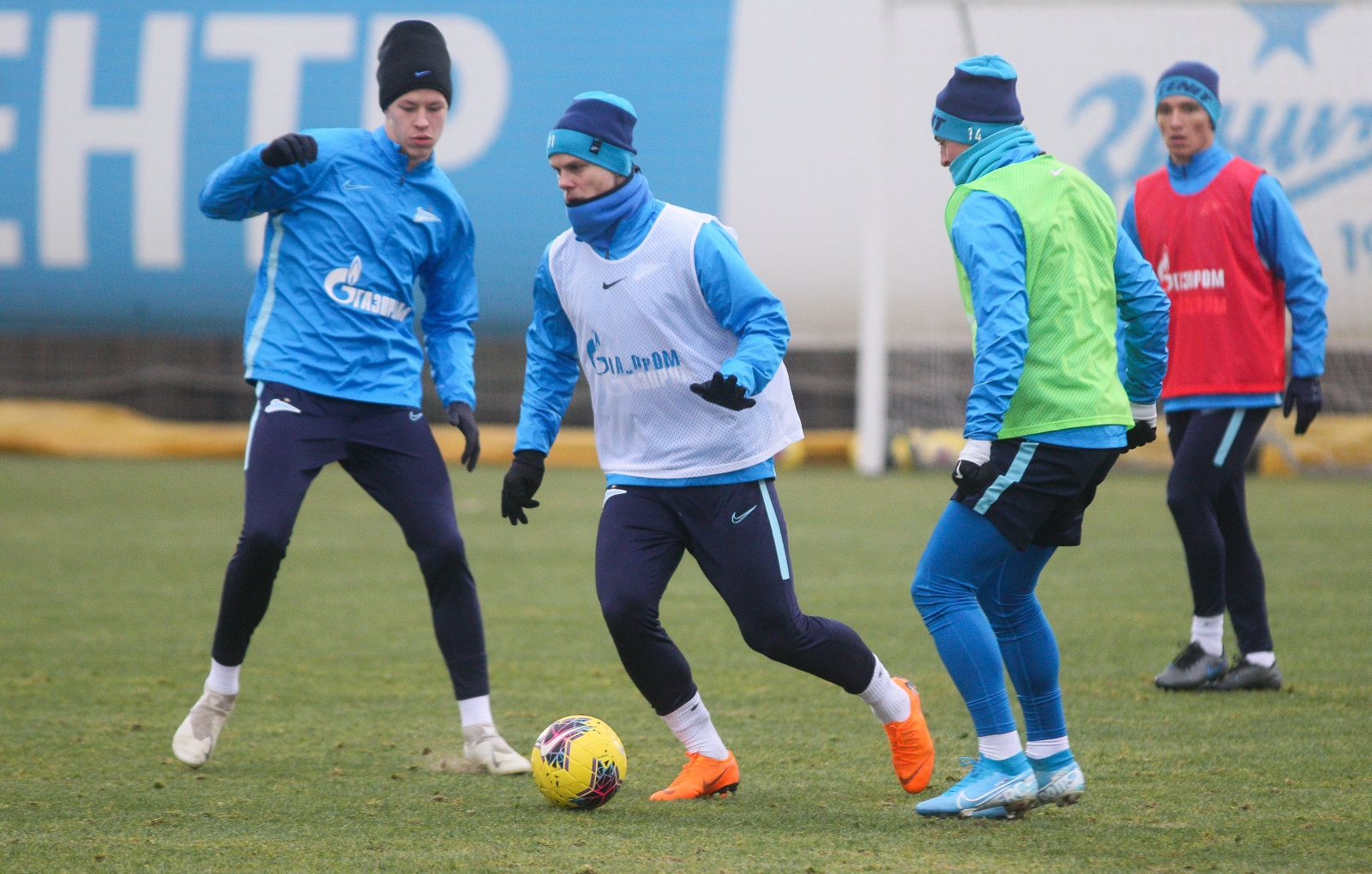 Тренировка «Зенита» перед матчем со «Спартаком»