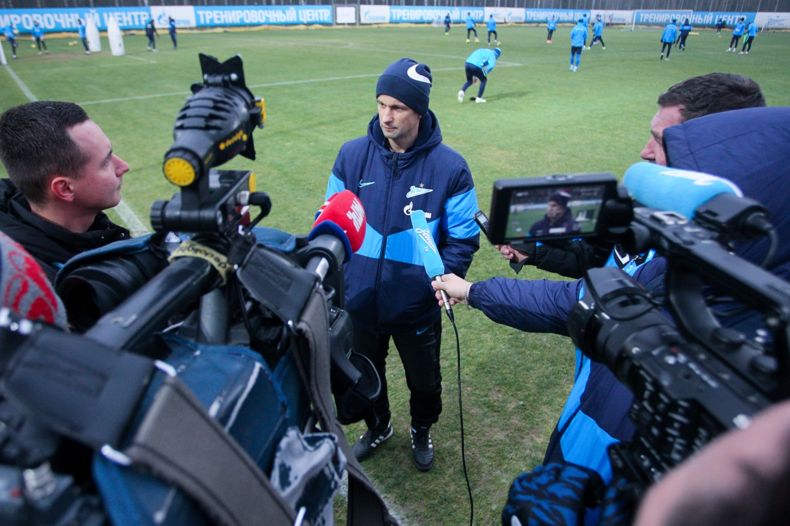 Тренировка «Зенита» перед матчем со «Спартаком»