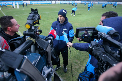 Тренировка «Зенита» перед матчем со «Спартаком»