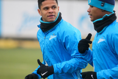 Тренировка «Зенита» перед матчем со «Спартаком»