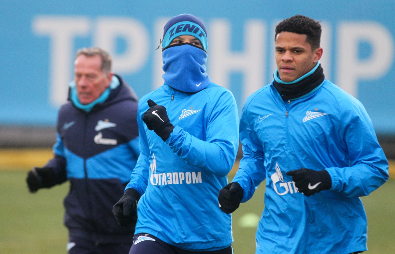 Тренировка «Зенита» перед матчем со «Спартаком»
