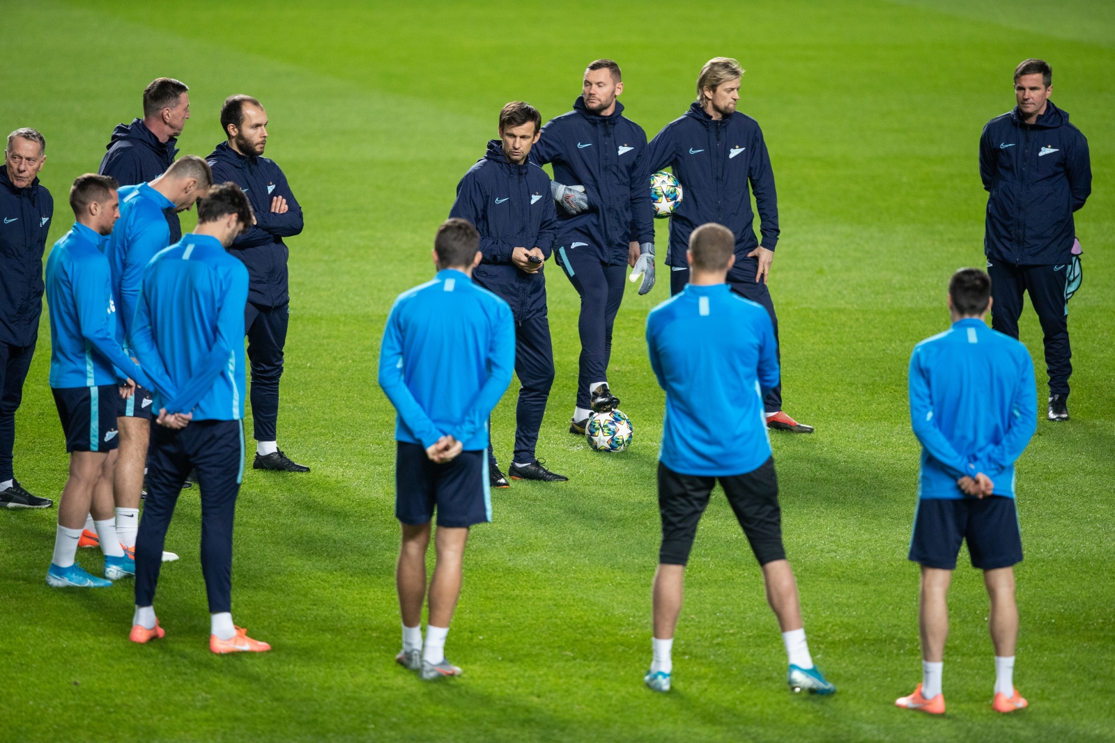 Тренировка «Зенита» перед матчем с «Бенфикой»