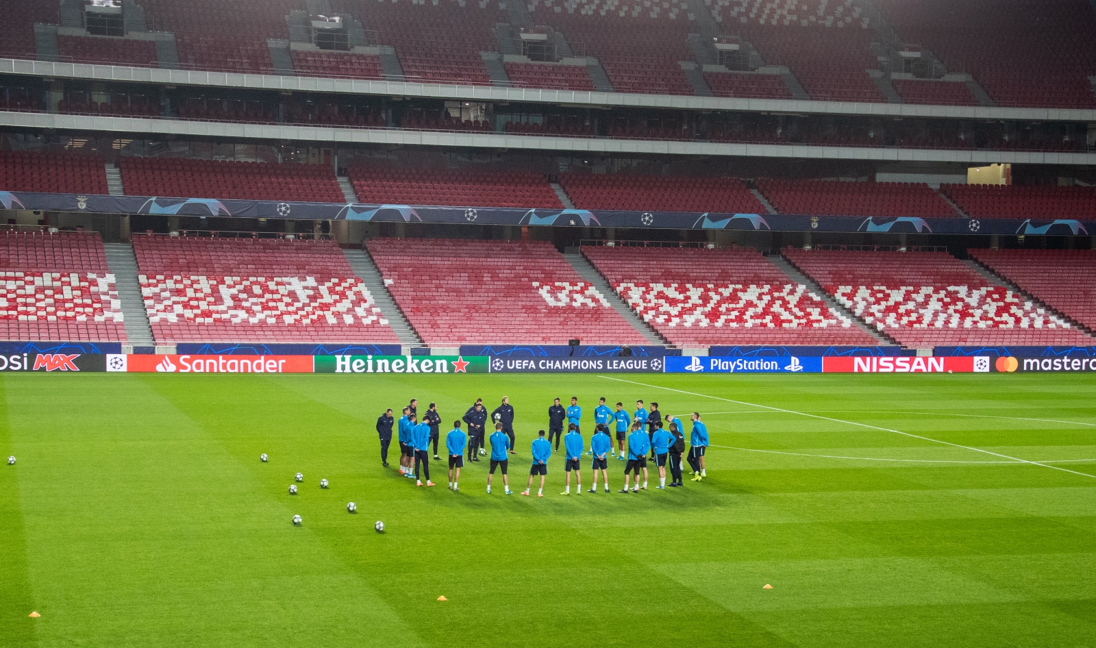 Тренировка «Зенита» перед матчем с «Бенфикой»