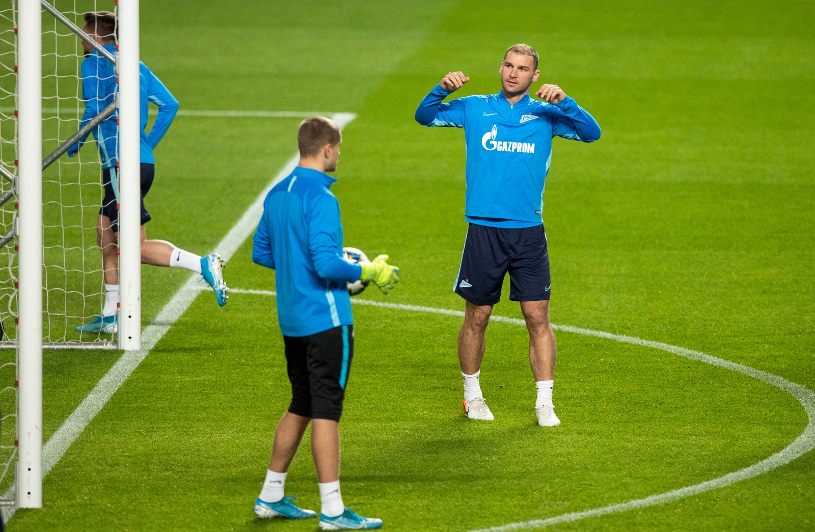 Тренировка «Зенита» перед матчем с «Бенфикой»