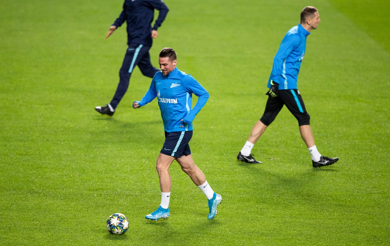 Тренировка «Зенита» перед матчем с «Бенфикой»