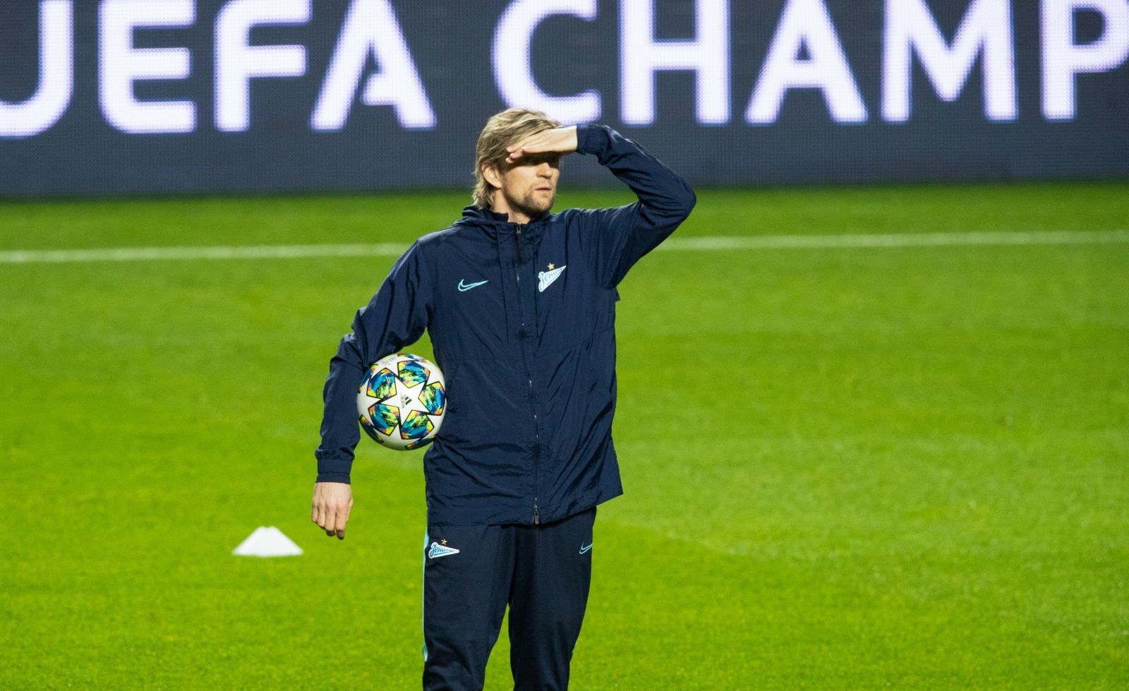 Тренировка «Зенита» перед матчем с «Бенфикой»