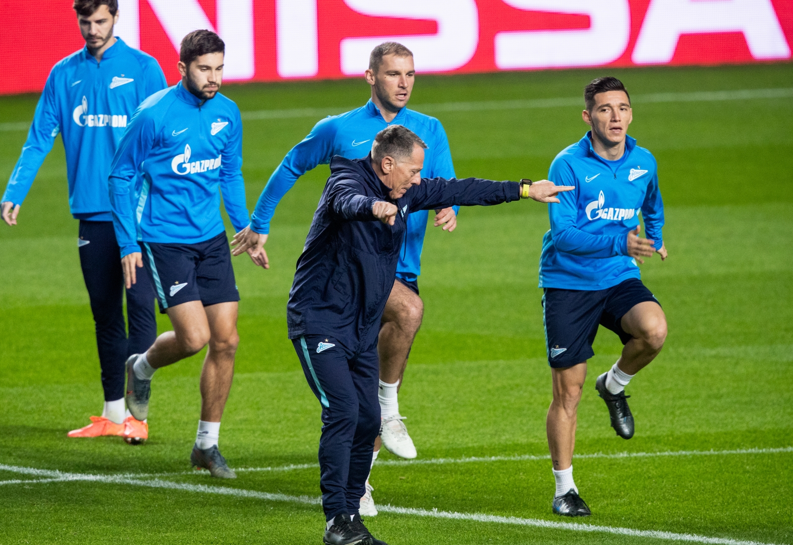 Тренировка «Зенита» перед матчем с «Бенфикой»