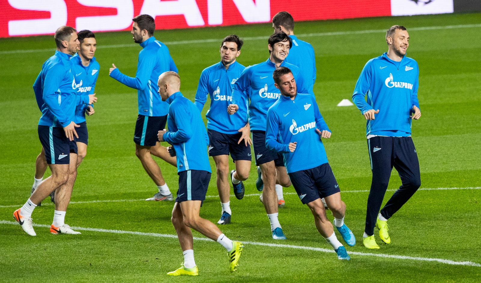 Тренировка «Зенита» перед матчем с «Бенфикой»