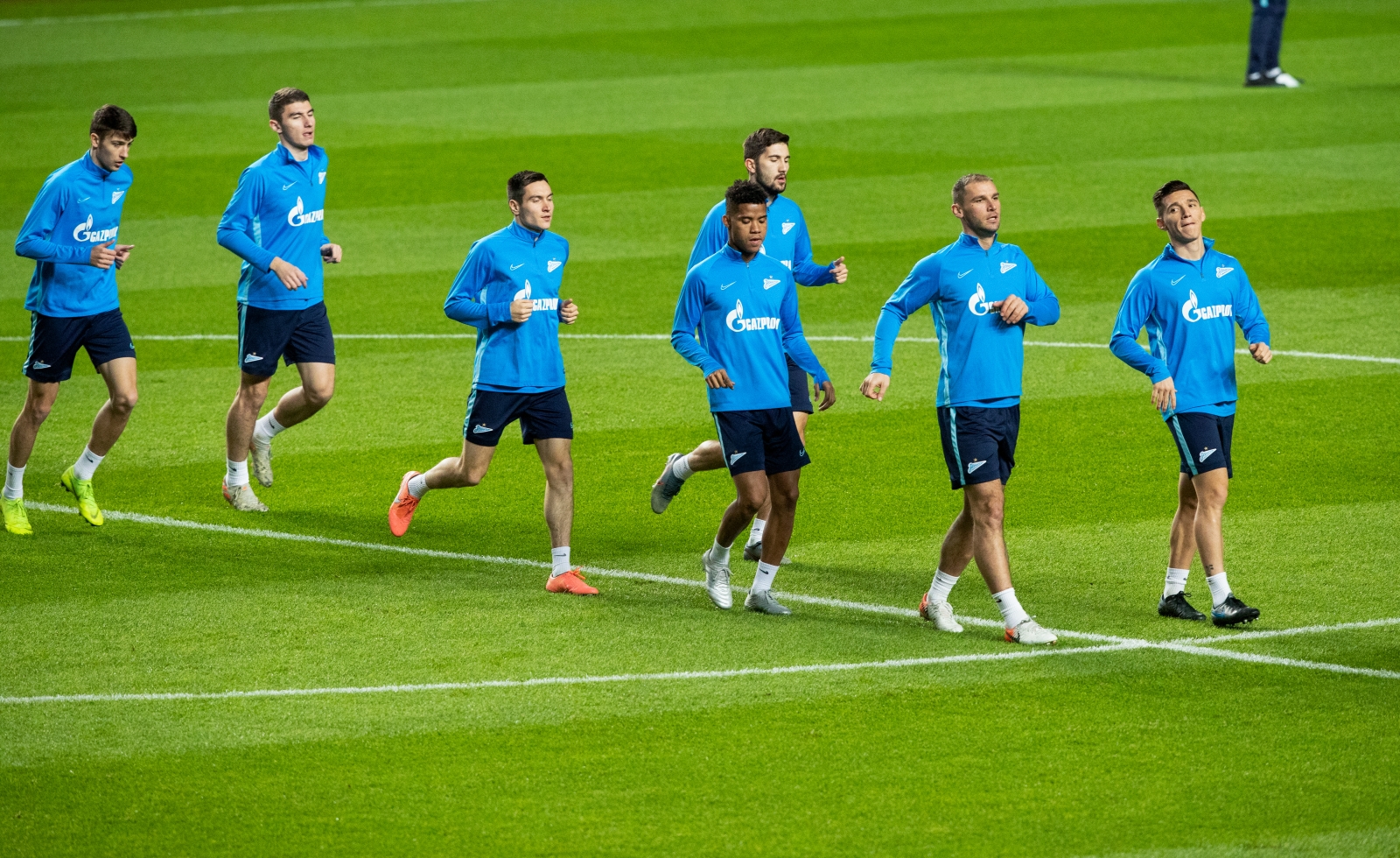 Тренировка «Зенита» перед матчем с «Бенфикой»