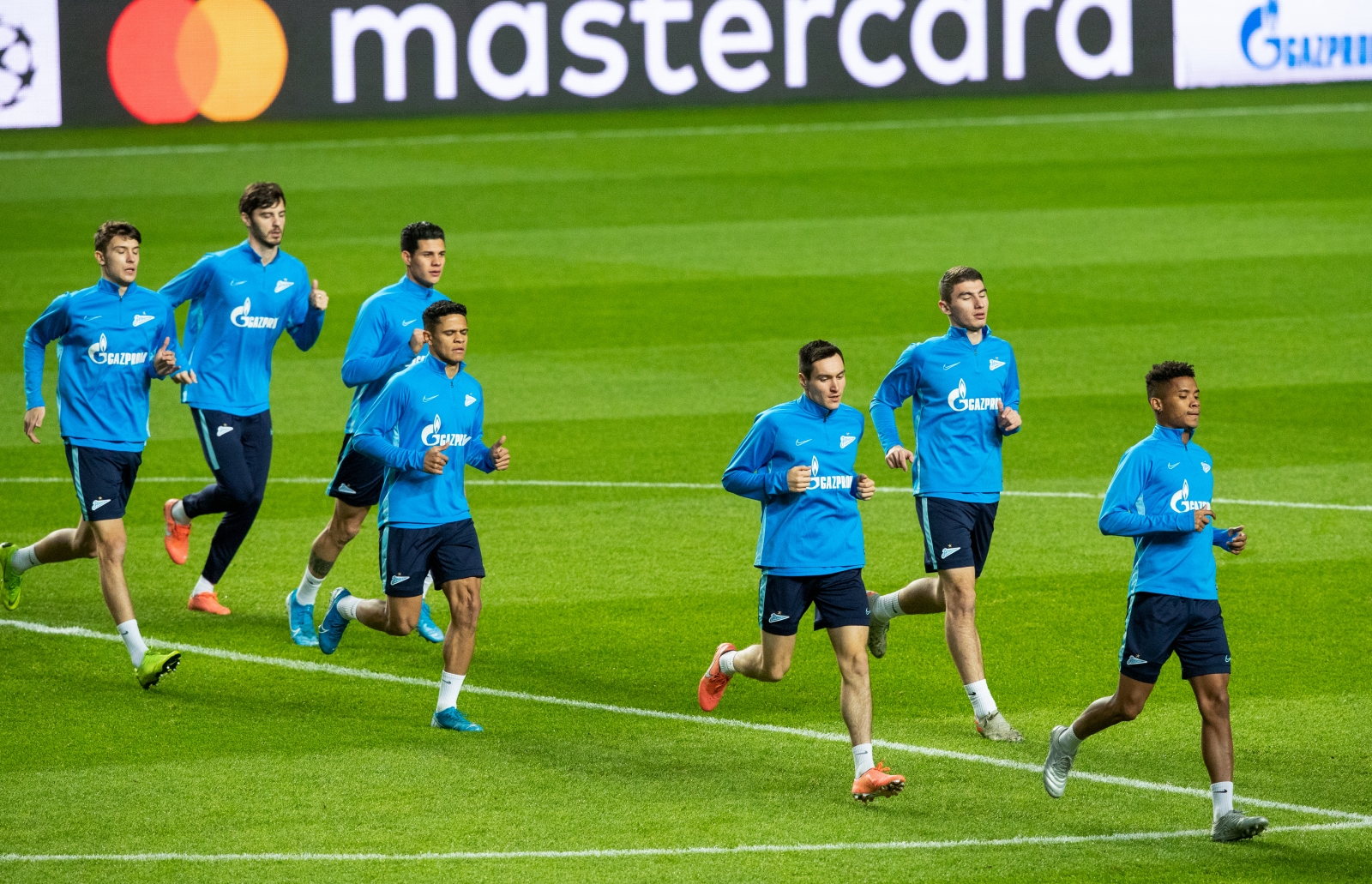 Тренировка «Зенита» перед матчем с «Бенфикой»