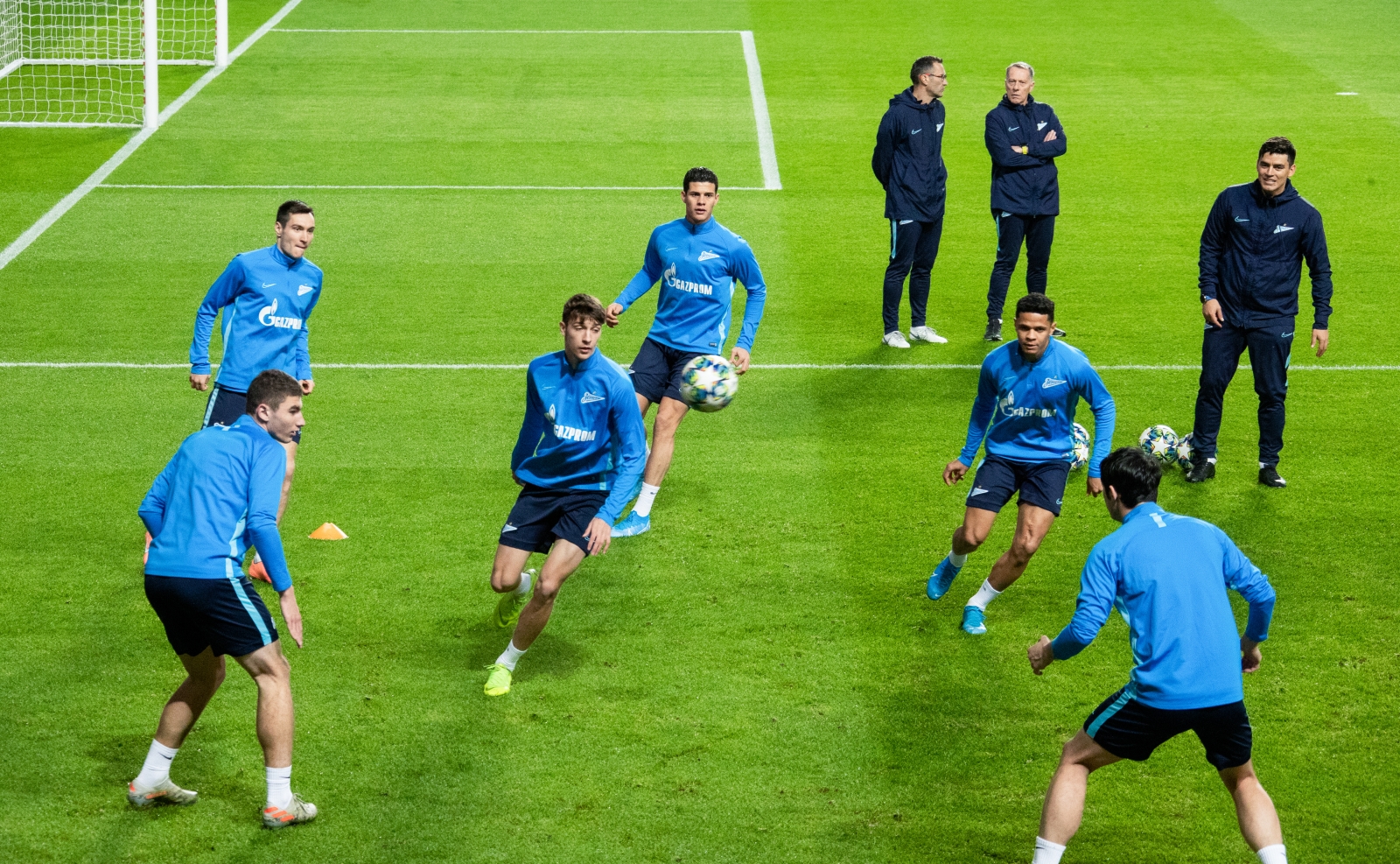 Тренировка «Зенита» перед матчем с «Бенфикой»