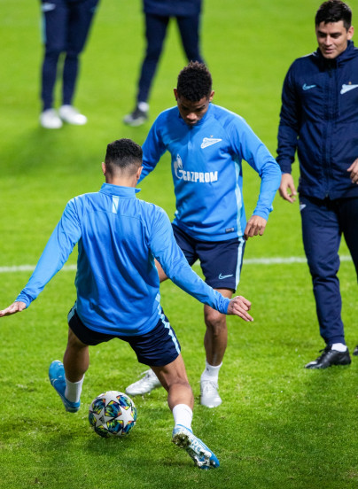 Тренировка «Зенита» перед матчем с «Бенфикой»